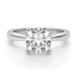 Kussen diamanten solitaire ring