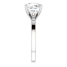 Afbeelding in Gallery-weergave laden, Kussen diamanten verlovingsring met accenten 3.15 karaat sieraden Nieuw - harrychadent.nl
