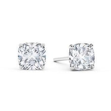 Afbeelding in Gallery-weergave laden, GIA-gecertificeerd Kussenslijpsel 3.00 Karaat Natuurlijke uit de aarde gewonnen Diamanten Oorknoppen WG 14K
