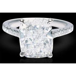 Kussen Natuurlijke Echte Diamant (Niet labgekweekt) Verlovingsring 5.75 Karaat Dames Sieraden Nieuw