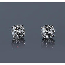 Afbeelding in Gallery-weergave laden, Mandinstelling 1.20 karaat ronde diamanten oorknopjes wit goud 14K - harrychadent.nl
