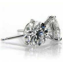 Afbeelding in Gallery-weergave laden, Martini ronde diamanten oorknopjes 1,50 karaat witgoud 14K - harrychadent.nl
