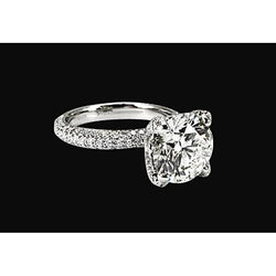 Natuurlijke Diamanten Ring 4.50ct - Witgoud 14K