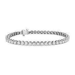 Mooie Ronde Echt Diamanten Tennisarmband Witgoud 7,05 Ct Sieraden