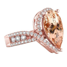 Afbeelding in Gallery-weergave laden, Morganite Cocktail Ring
