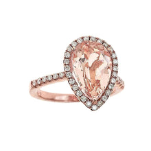 Afbeelding in Gallery-weergave laden, Morganite Cocktail Ring

