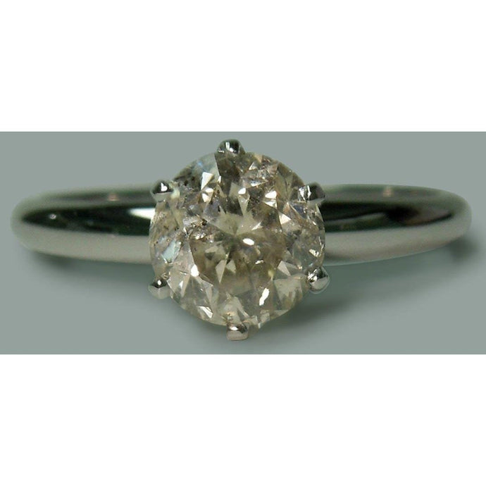 Natuurlijk 1.50 karaat Ronde Diamanten Solitaire Verlovingsring Sieraden
