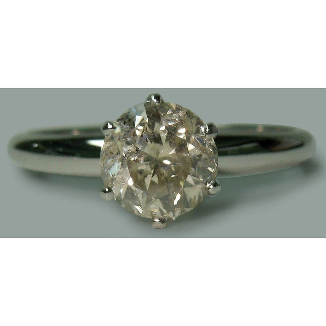 Natuurlijk 1.50 karaat Ronde Diamanten Solitaire Verlovingsring Sieraden