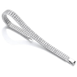 10 Ct Rond Briljantslijpsel Natuurlijke uit de aarde gewonnen Diamanten Tennisarmband Witgoud 14K