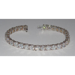 11.70 Ct. Natuurlijk uit de aarde gewonnen Diamanten Tennisarmband Vs Sieraden Ronde Achterzetting
