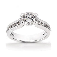 Afbeelding in Gallery-weergave laden, Natuurlijk 1,32 Ct. Diamanten Trouwring Wit Goud 14K
