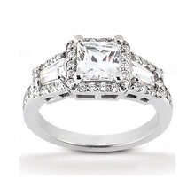 Afbeelding in Gallery-weergave laden, Natuurlijk 2,25 ct. Drie Stenen Diamanten Prinses Geslepen Verlovingsring
