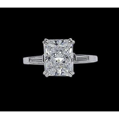 Natuurlijk 2,35 ct. Diamanten Drie Stenen Koninklijke Verlovingsring Goud
