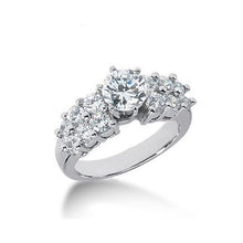 Afbeelding in Gallery-weergave laden, Natuurlijk 2,50 karaat Diamanten Jubileumring Set Wit Natuurlijk Goud 14K
