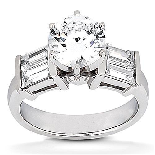 Natuurlijk 2,51 karaat Diamanten Verlovingsring Witgouden Sieraden