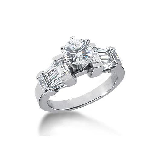 Natuurlijk 3.50 karaat Diamanten Verlovingsring Wit Goud Nieuw - harrychadent.nl