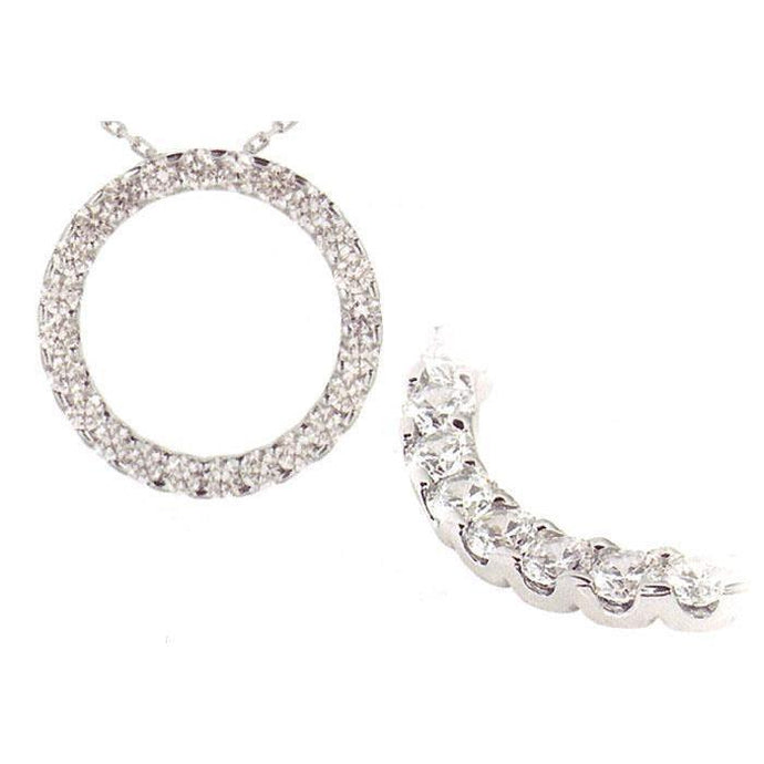 Natuurlijk 3.60 karaat Ronde Briljante Diamanten Hanger Met Ketting Ketting - harrychadent.nl