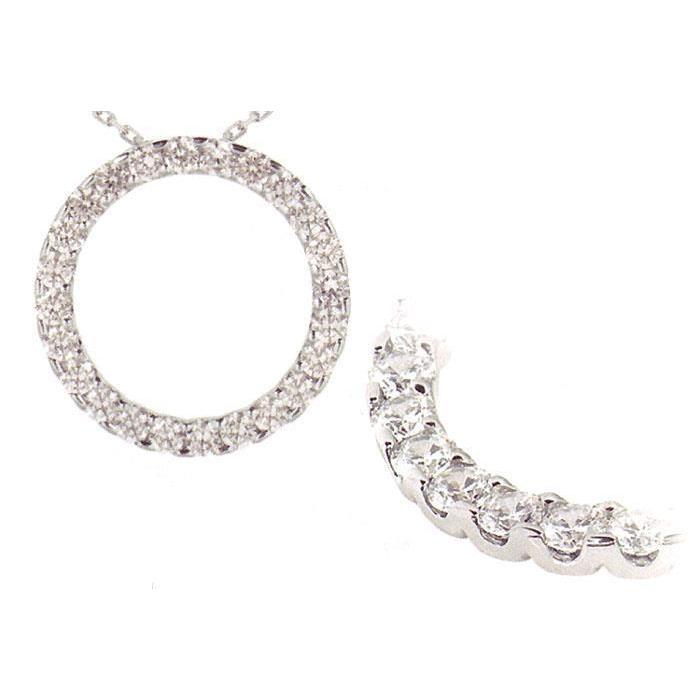 Natuurlijk 3.60 karaat Ronde Briljante Diamanten Hanger Met Ketting Ketting - harrychadent.nl