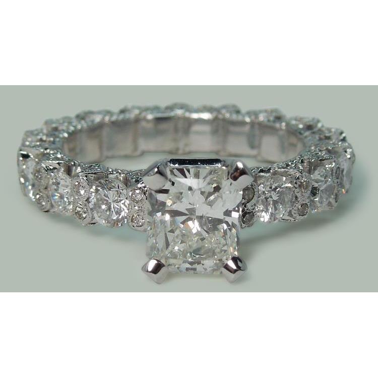 Natuurlijk 3.75 Ct Stralende & Ronde Diamanten Ring Huwelijksverjaardag - harrychadent.nl