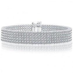 5-Rij Statement Armband met Natuurlijke Diamanten
