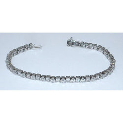 Natuurlijk 6.25 karaat Diamanten Tennisarmband Prinses Ronde Ring