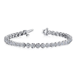 Natuurlijk 6 ct Ronde Diamanten Dames Tennisarmband Witgouden Sieraden