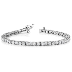 9,90 Karaat Rond Sprankelende Natuurlijke uit de aarde gewonnen Diamanten Tennisarmband