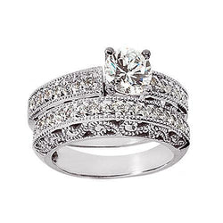 Natuurlijk Antieke Stijl Diamanten Verlovingsring Band set 1,95 karaat