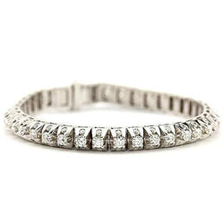 Natuurlijk Tennisarmband Met Witte Diamanten 6,35 karaat Witgouden Sieraden 14K