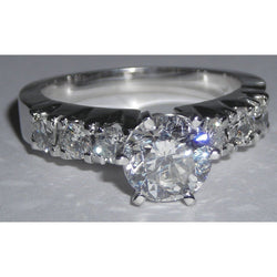 Nieuwe verlovingsring 1,61 ct diamant witgoud 14k