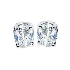 Nieuwe Ovaal Geslepen Echt Diamanten Oorknopjes 2 Karaat Witgoud - harrychadent.nl