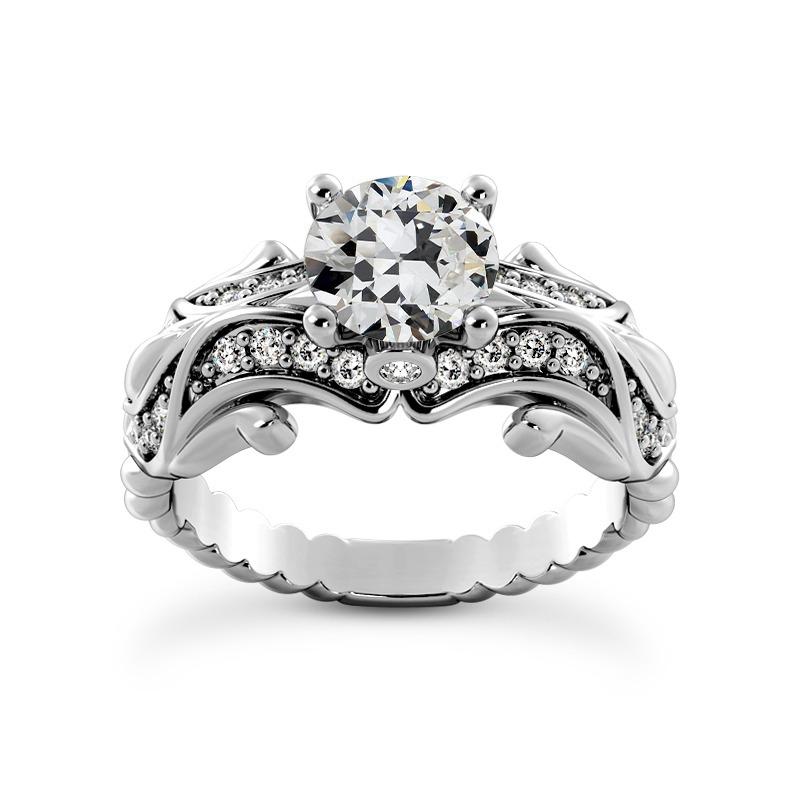 Old Miner Diamond Fancy Ring antieke stijl 14K goud 4,50 karaat - harrychadent.nl