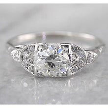 Afbeelding in Gallery-weergave laden, Old Miner ronde diamanten ring 1,50 karaat witgoud 14K - harrychadent.nl
