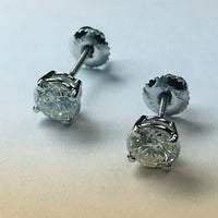 Afbeelding in Gallery-weergave laden, Oorbellen 1.80 karaat ronde diamanten studs - harrychadent.nl
