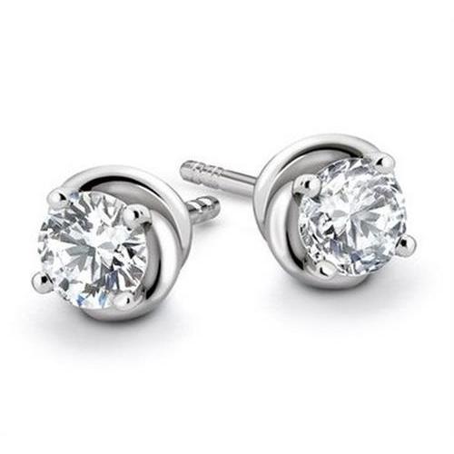 Oorbellen Met Echt Diamanten Oorknopjes 1,50 Karaat 14K Witgoud