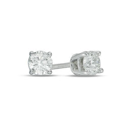 Oorbellen Met Echt Diamanten Oorknopjes 2,00 Karaat Witgoud 14K