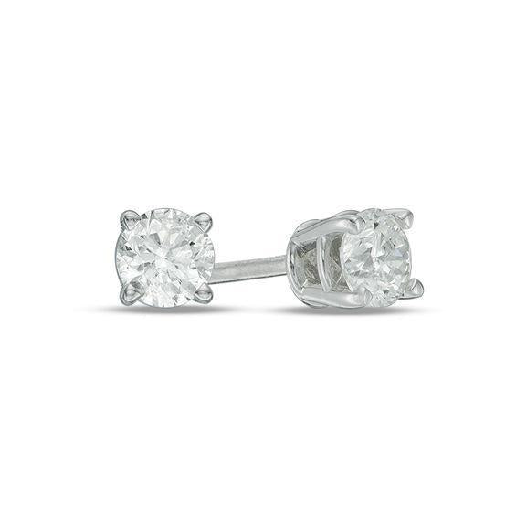 Oorbellen Met Echt Diamanten Oorknopjes 2,00 Karaat Witgoud 14K