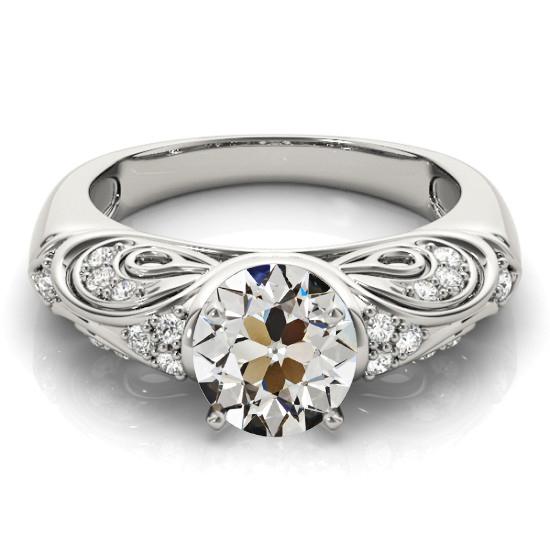 Oude geslepen diamanten fancy ring vintage stijl dames sieraden 2,75 karaat - harrychadent.nl
