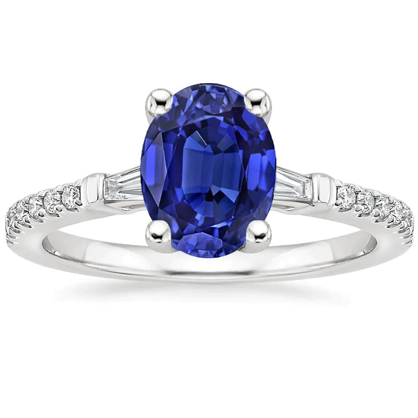 Ovale Saffierring