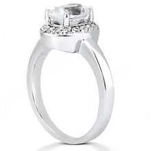 Afbeelding in Gallery-weergave laden, Ovale diamanten Halo-ring 1,25 ct witgoud 14k - harrychadent.nl

