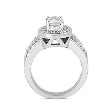 Afbeelding in Gallery-weergave laden, Ovale Echt Diamanten Halo Verlovingsring 2,51 Karaat Witgoud 14K Sieraden
