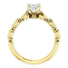 Afbeelding in Gallery-weergave laden, Ovale Echt Diamanten Jubileum Solitaire Ring 1,50 Karaat Geel Goud 14K
