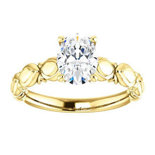 Afbeelding in Gallery-weergave laden, Ovale Echt Diamanten Jubileum Solitaire Ring 1,50 Karaat Geel Goud 14K
