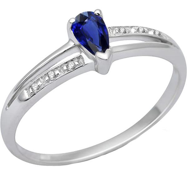 Peer Bruiloft Ceylon Saffier Ring Split Shank Diamanten 2 Karaat - harrychadent.nl