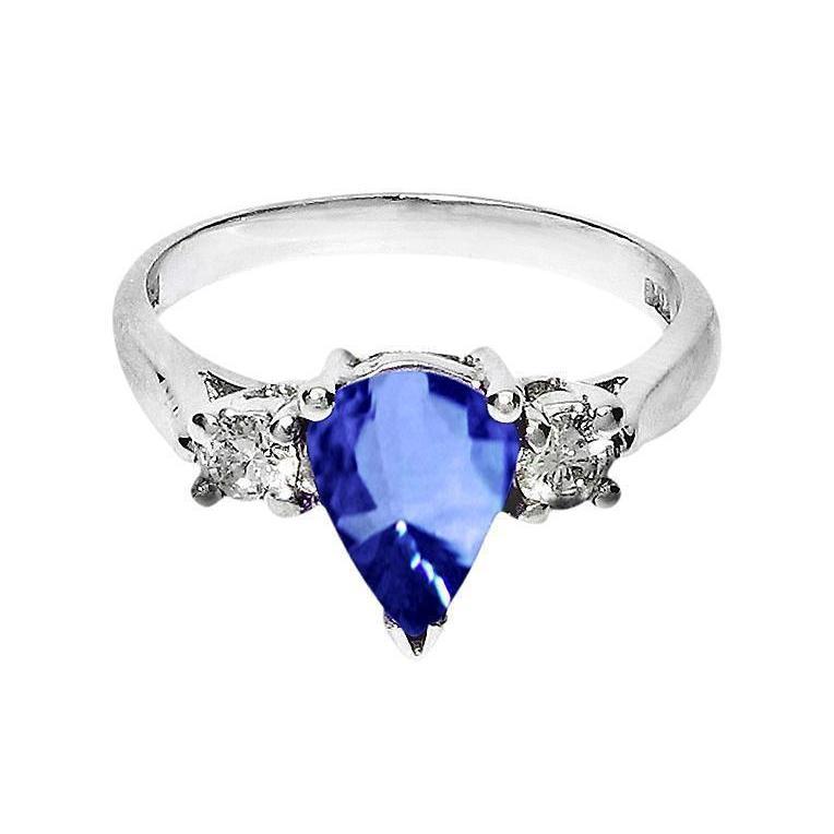 Peer Ceylon Sapphire Diamanten Witgouden Ring 4.21 Ct Sieraden - harrychadent.nl