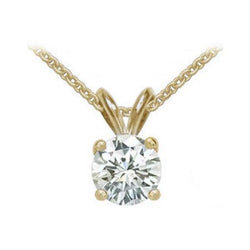 Prachtige ketting diamanten hanger & ketting 0,75 ct geel goud