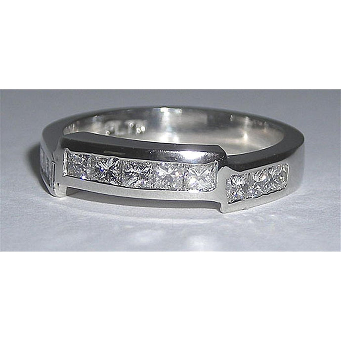 Prachtige 2,20 karaat Witgouden 14K Princess Echt Diamant Band - harrychadent.nl