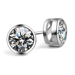 Natuurlijke Diamanten Oorbel 3ct - Witgoud 14K