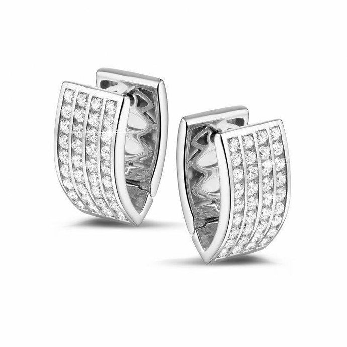 Prachtige Ronde Briljant Geslepen Echt Diamanten Oorringen Van 4,30 ct Witgoud - harrychadent.nl
