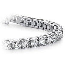 Afbeelding in Gallery-weergave laden, Prachtige Ronde Echt Diamanten Tennisarmband 6 karaat Witgoud 14K - harrychadent.nl
